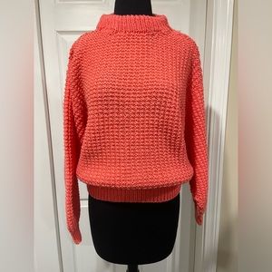 Coral Knit Sweater, Small
